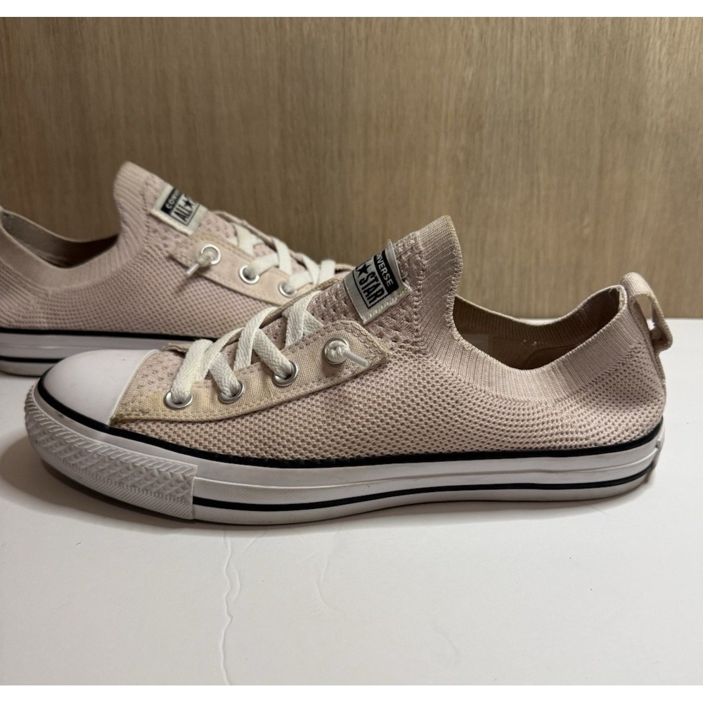 Converse Women's Pink Chuck Taylor All Star Shoreline Knit Slip On Size 8.5 - Picture 6 of 10